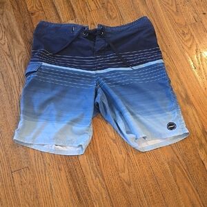 O'Neill Men's Blue Gradient Swim Shorts L